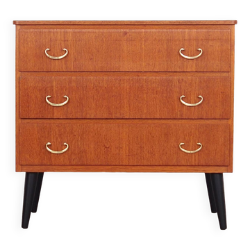 Teak chest of drawers, Swedish design, 1970s, made in Sweden