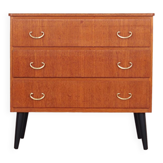 Teak chest of drawers, Swedish design, 1970s, made in Sweden