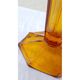 Art Deco amber glass vase