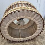 Vintage rattan pendant light