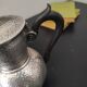 Antique english pewter hammered sheffield a la reine teapot hammered metal