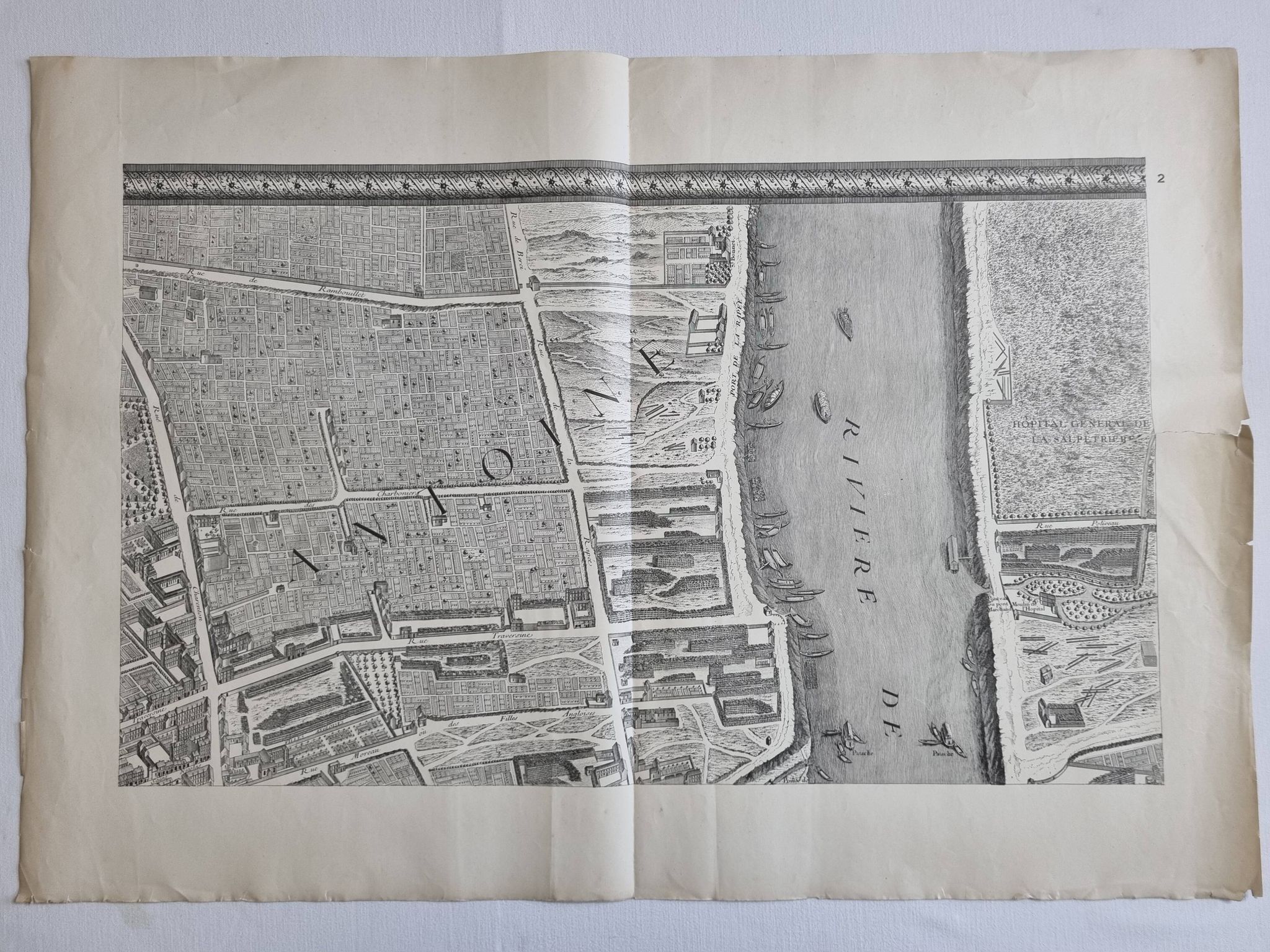 Plan of Paris in the eighteenth century in 20 plates after Turgot, 1900