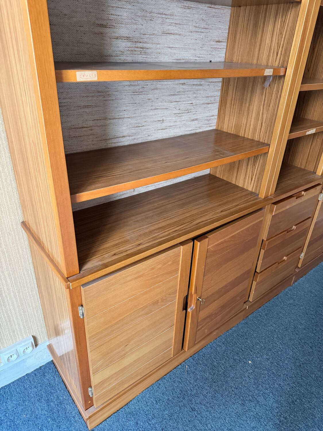 Large modular bookshelf – Simat – Scandinavian design 1970