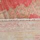 Tapis vintage antique rouge et crème 5x9 142x267 cm SK 19962