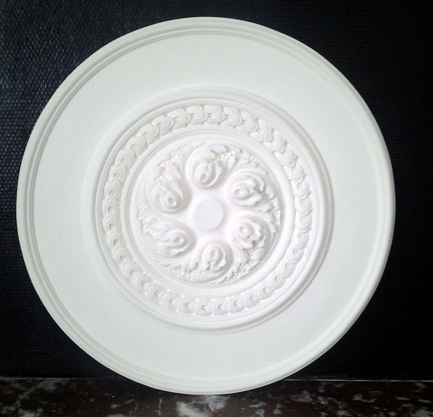 Rosette in staff, reinforced plaster 60cm