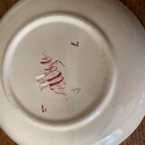 2 cups Sarreguemines U&C in fine earthenware decorations yellow and blue flowers