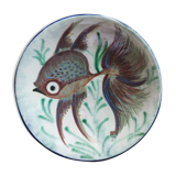 Puigdemont assiette murale poisson