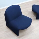 1970s Alky Armchairs by Giancarlo Piretti for Castelli. Restored Pair