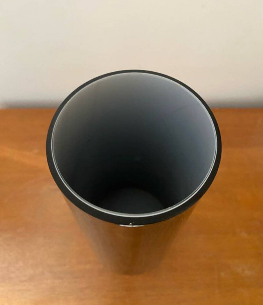 Thick glass vase