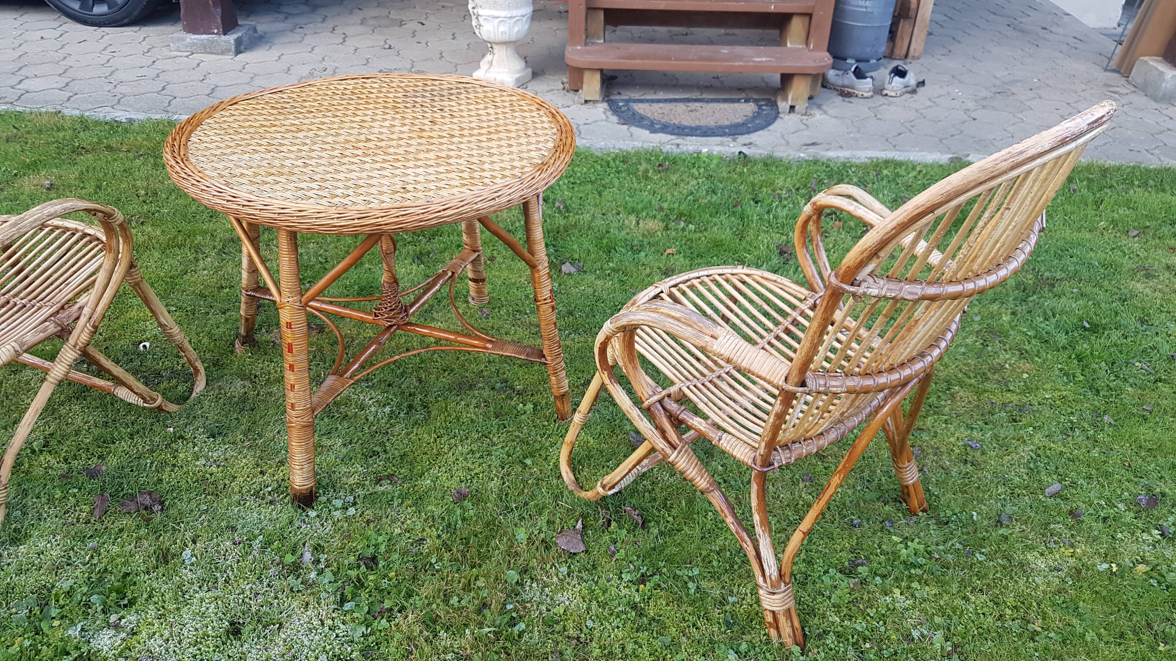 Rattan set 1960