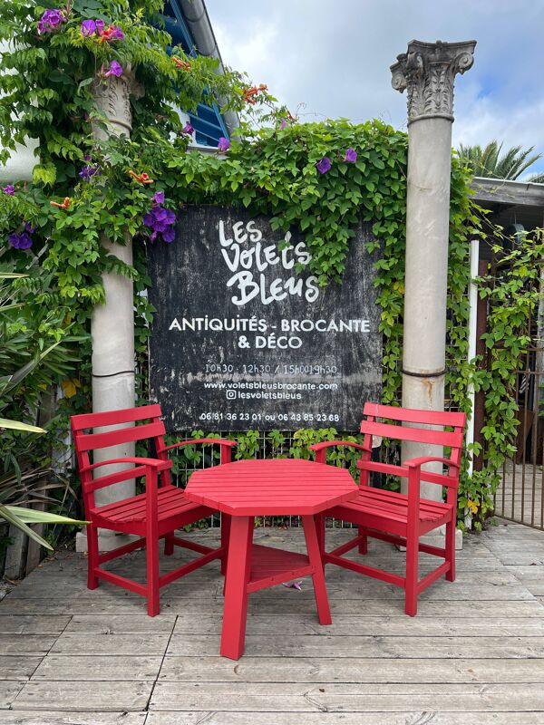 Ensemble de jardin fauteuils basque