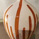 Moroccan striped ceramic vase