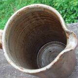 Pitcher and tumblers, pyrite stoneware, France, 1970