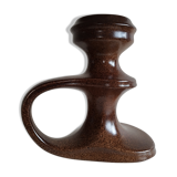 Stoneware candle holder Bastian Le Pemp Quimper