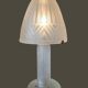 Daum nancy france – art deco frosted glass mushroom lamp – circa 1930, h55cm