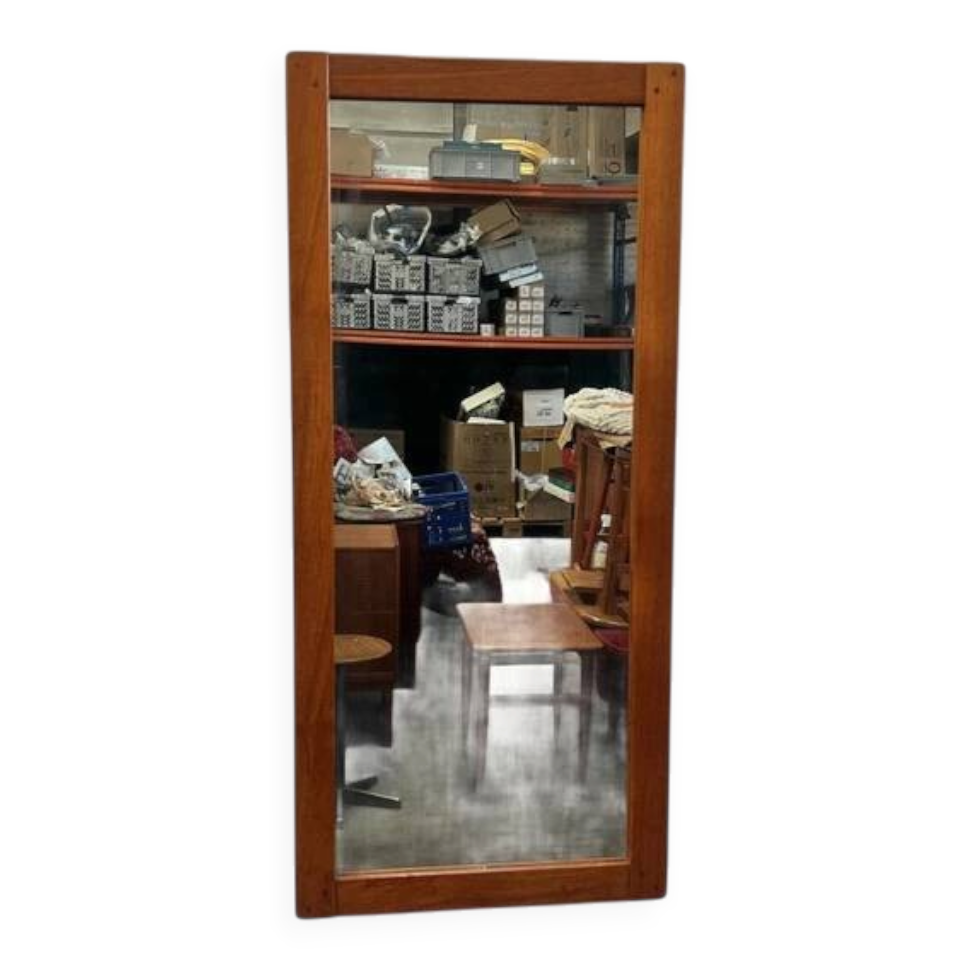 Vintage Teak Mirror, Miljo, Ab Nybrofabriken, Sweden 1950's