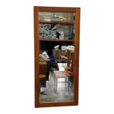Miroir en teck vintage, Miljo, Ab Nybrofabriken, Suède années 1950.