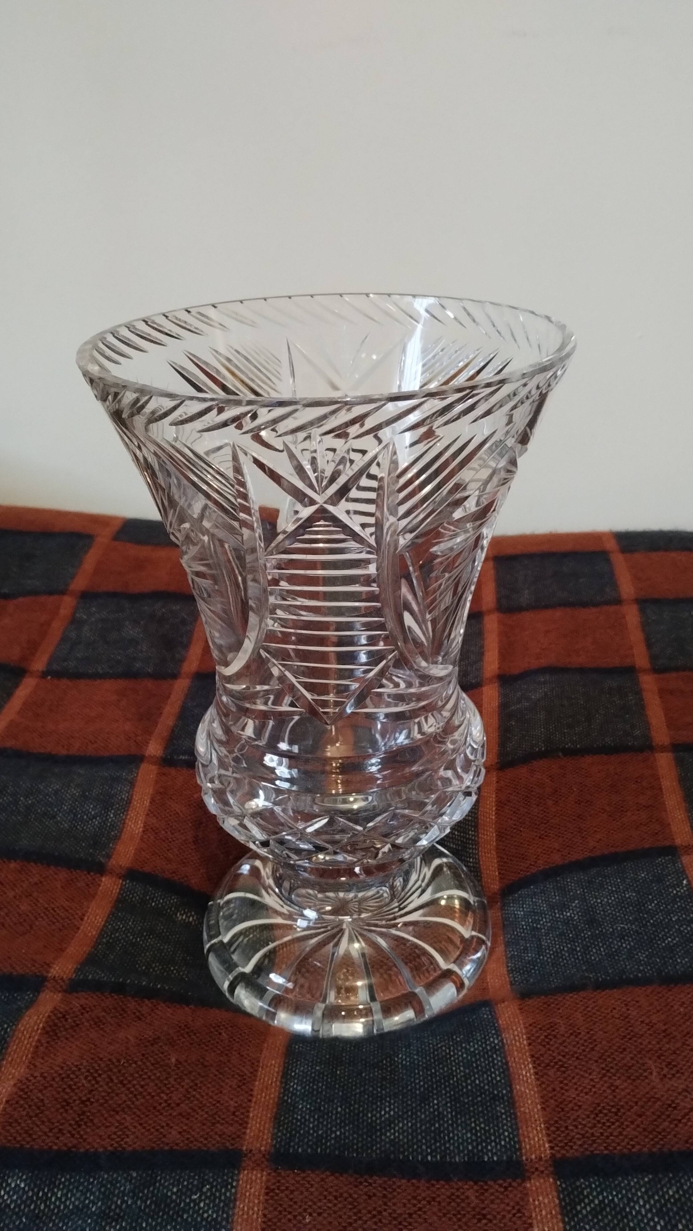 Medici vase in cut crystal