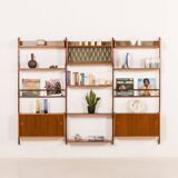 Ergo three bay wall unit by John Texmon, Norway 1960s.