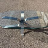 Glass coffee table