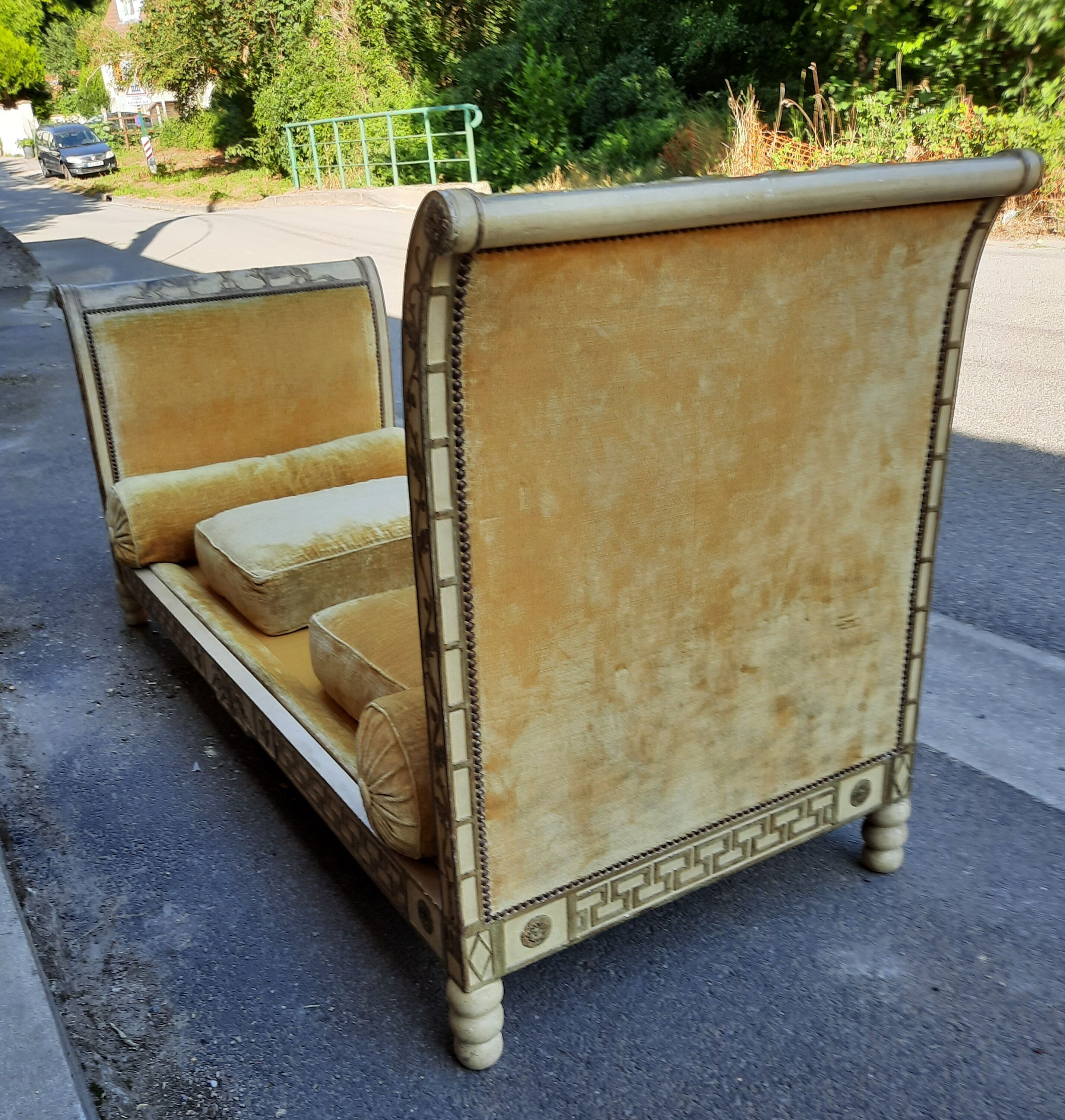 Directoire lacquered bed