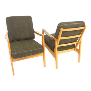 Set de 2 fauteuils scandinave