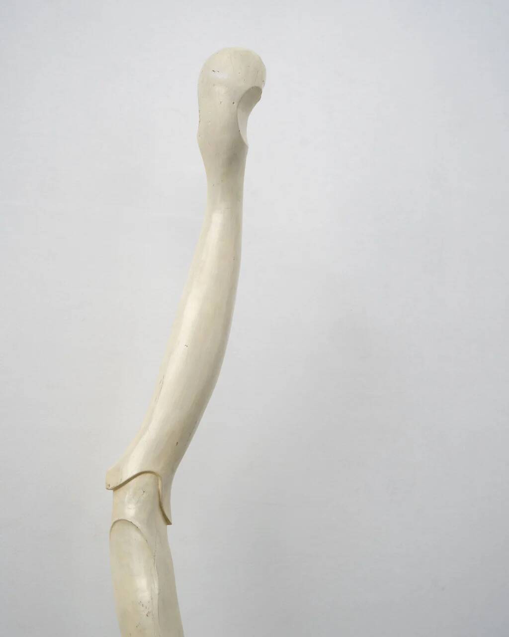 Abstract sculpture, painted wood and steel, American school, c.1960