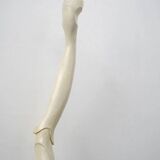 Abstract sculpture, painted wood and steel, American school, c.1960