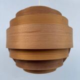 Hans Agne Jakobsson wooden pendant light, 1960s