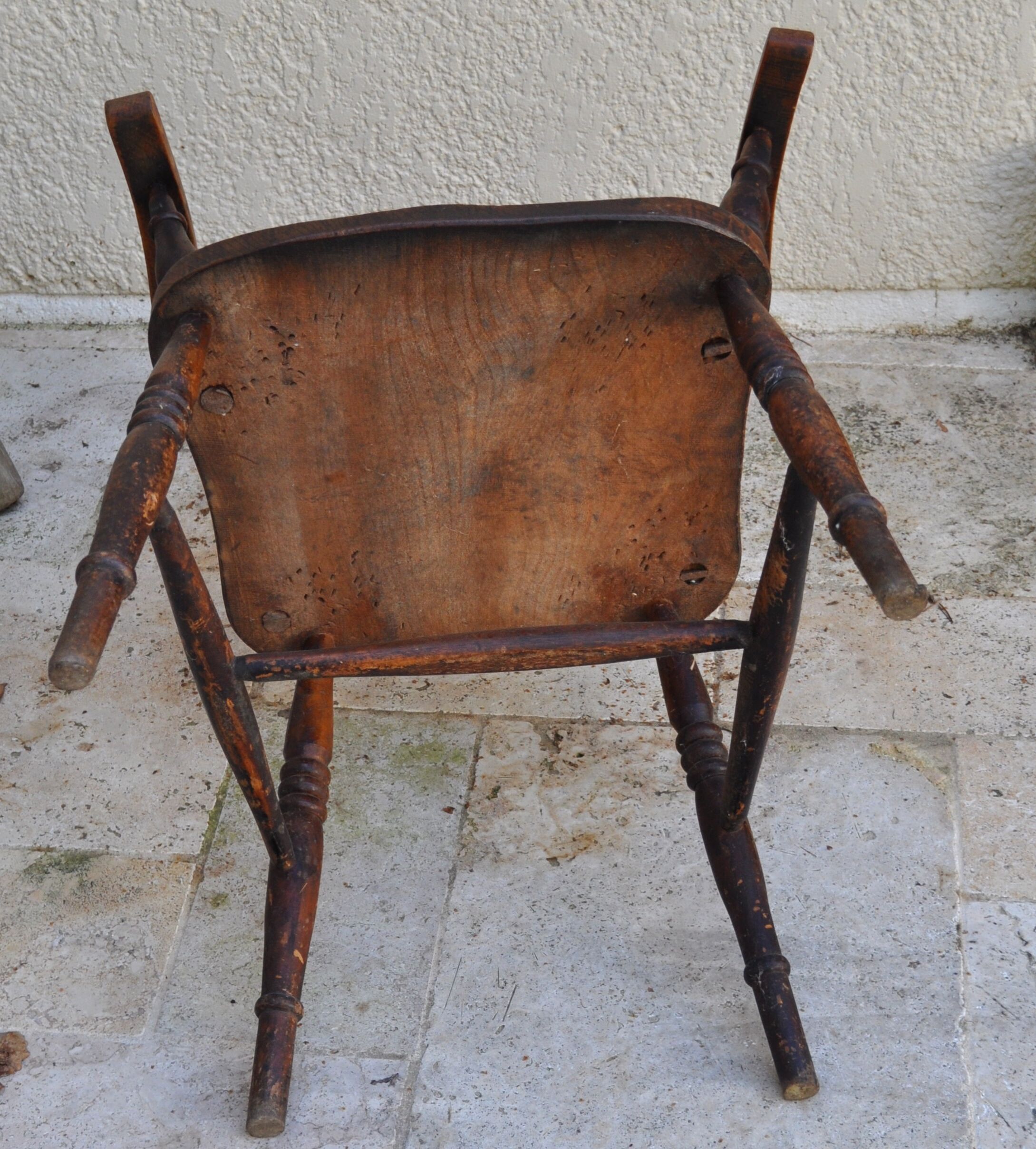 Fauteuil anglais bois