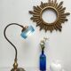 Golden and blue lamp