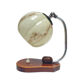 table lamp vintage art deco bauhaus, 30s, opaline marbled wood