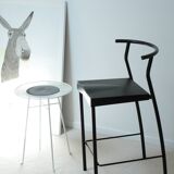 Starck's HI-GLOB black bar stool for Kartell