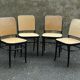 Set de 4 chaises cannées Prag chair