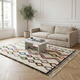 Traditional colourful Azilal Moroccan rug