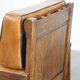 Fauteuil ancien en peau de mouton retapissée