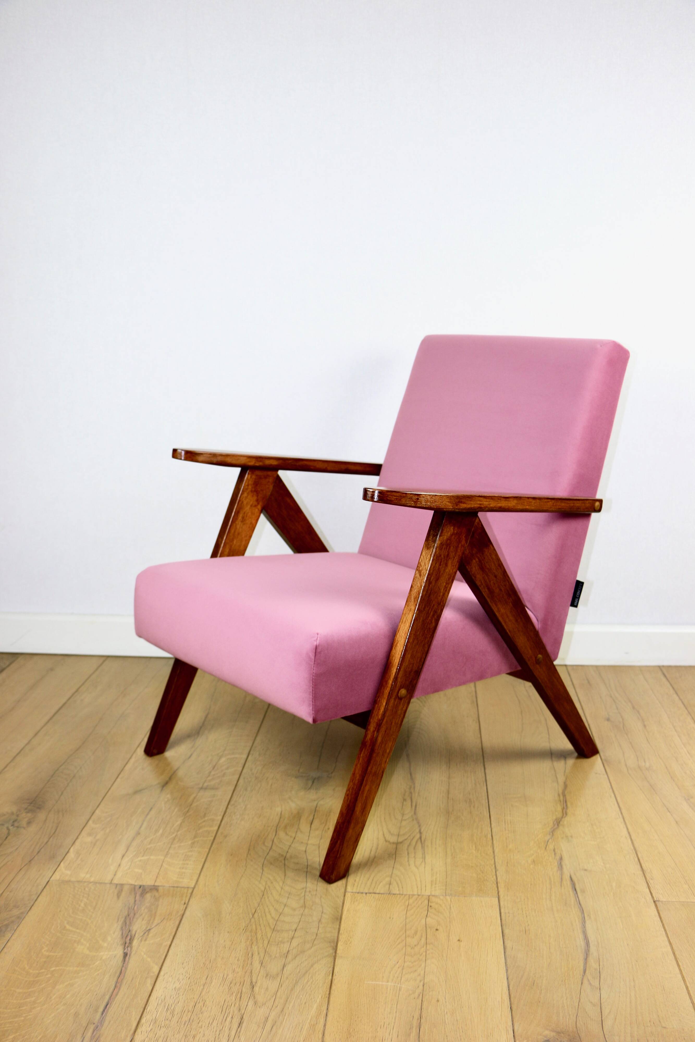Fauteuil vintage B-310 VAR rose jade structurel années 1970 - 2 exemplaires disponibles