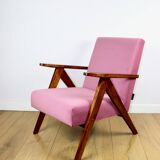 Fauteuil vintage B-310 VAR rose jade structurel années 1970 - 2 exemplaires disponibles