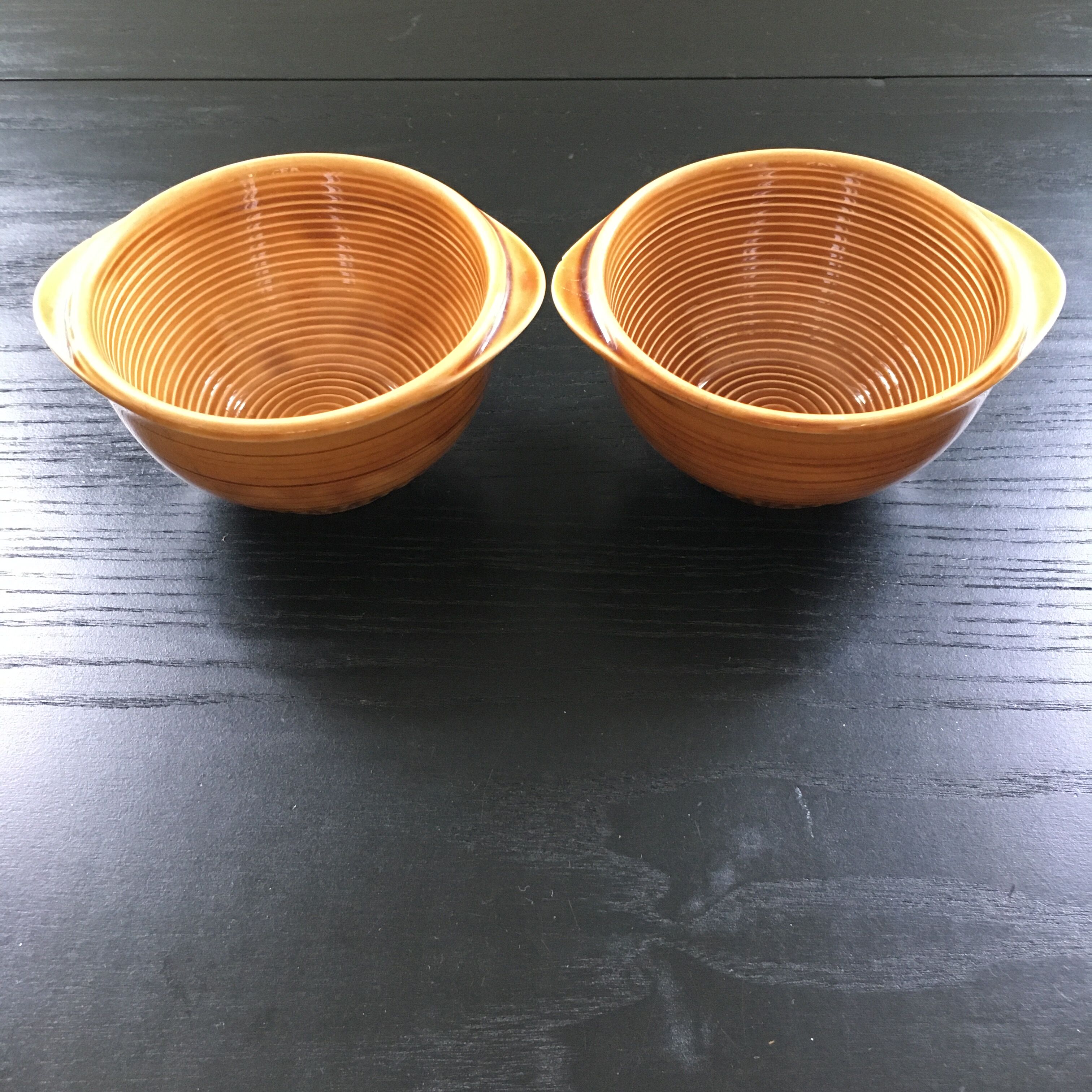 Lot 2 bowls yellow Provencal