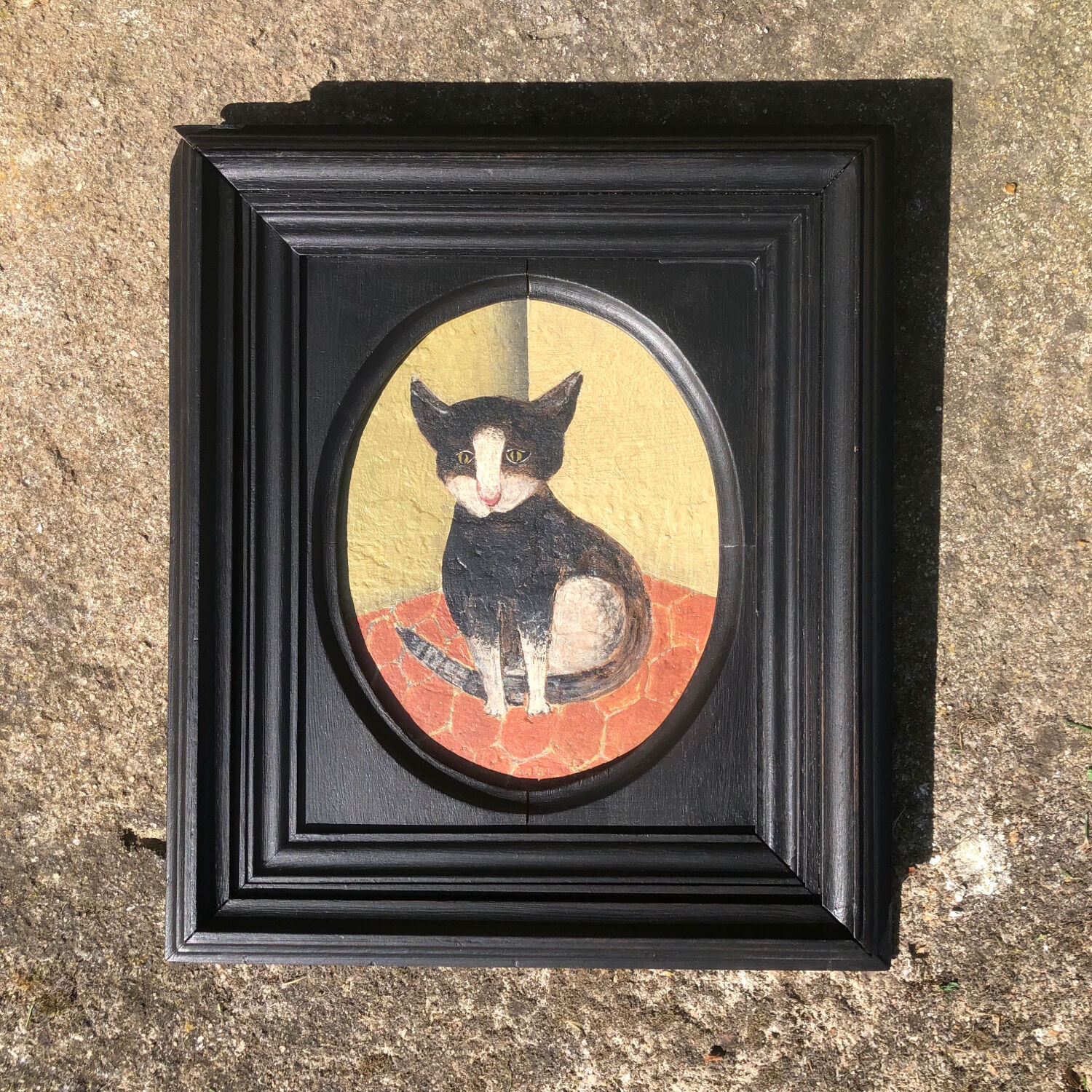 Naive painting cat