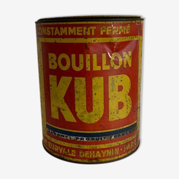 Boite métallique bouillon kub