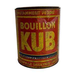 Boite métallique bouillon kub