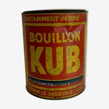Metal box bouillon kub