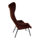 Chaise à ailes en fibre de verre au design original par Miroslav Navratil, années 1970.