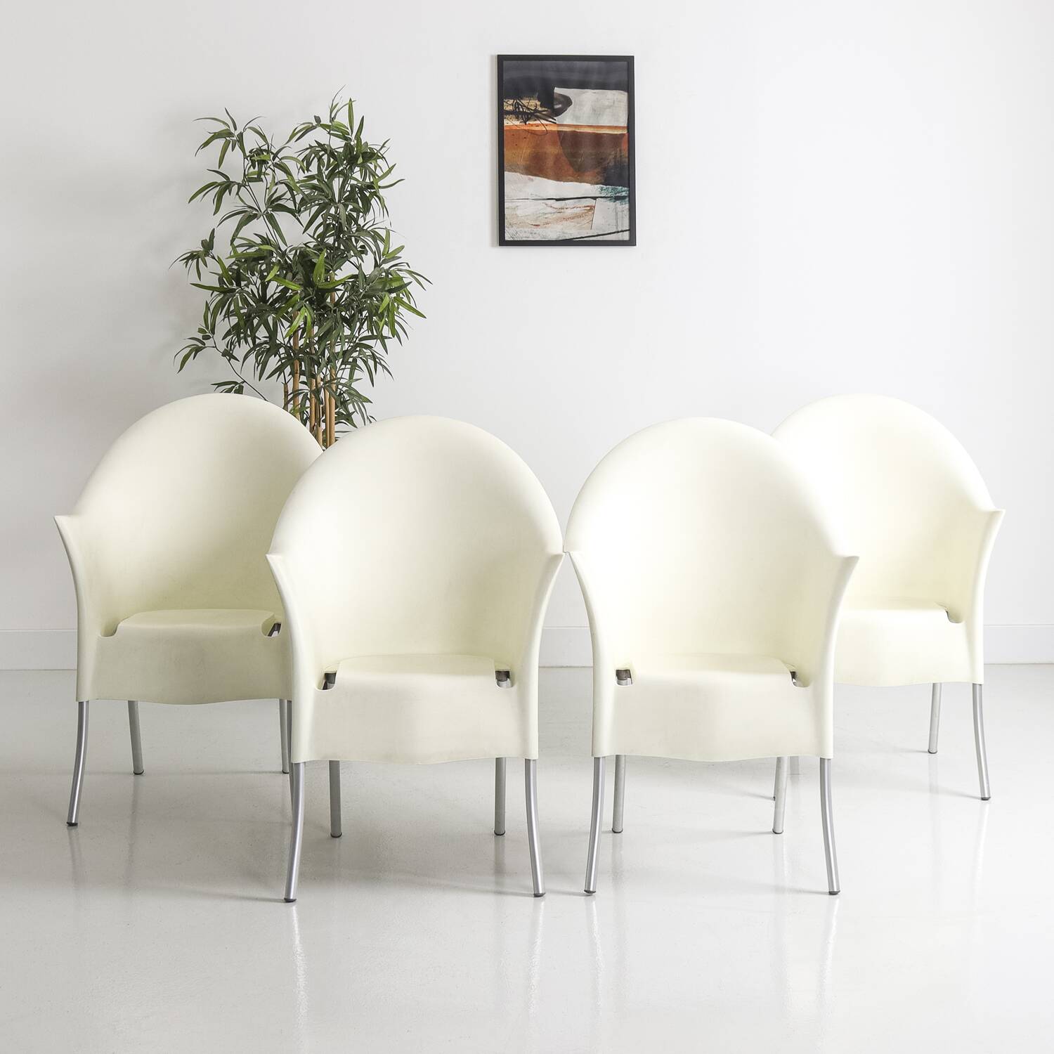Set of 4 chairs, Lord Yo by Philippe Starck for Aleph, 1994