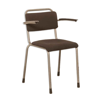 School chair Gispen 206 TH-Delft grey padded