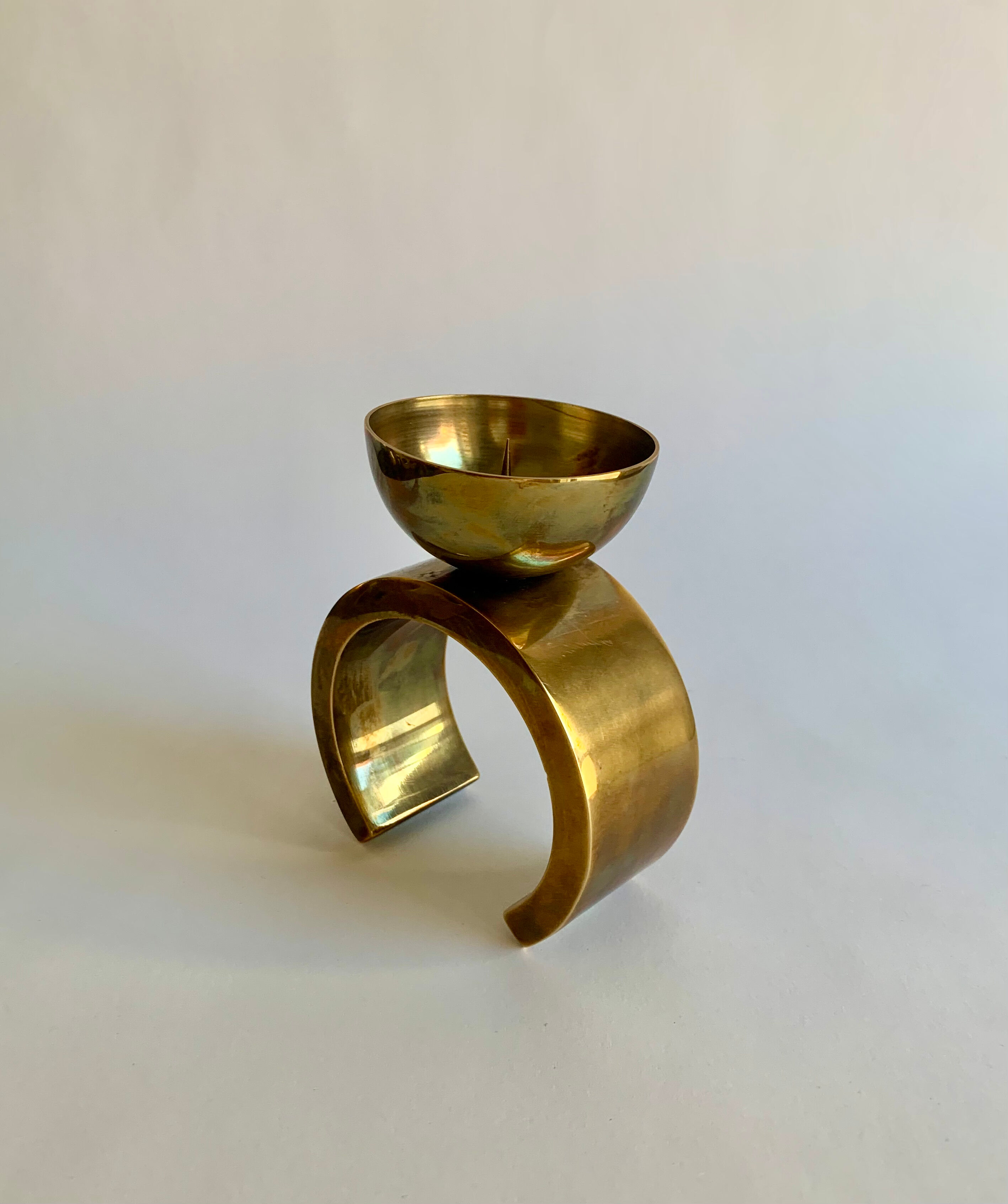 Brass candlholder, 1960s