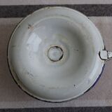 Old enamel candle holder
