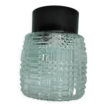 Round glass ceiling light