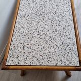 Large rattan coffee table